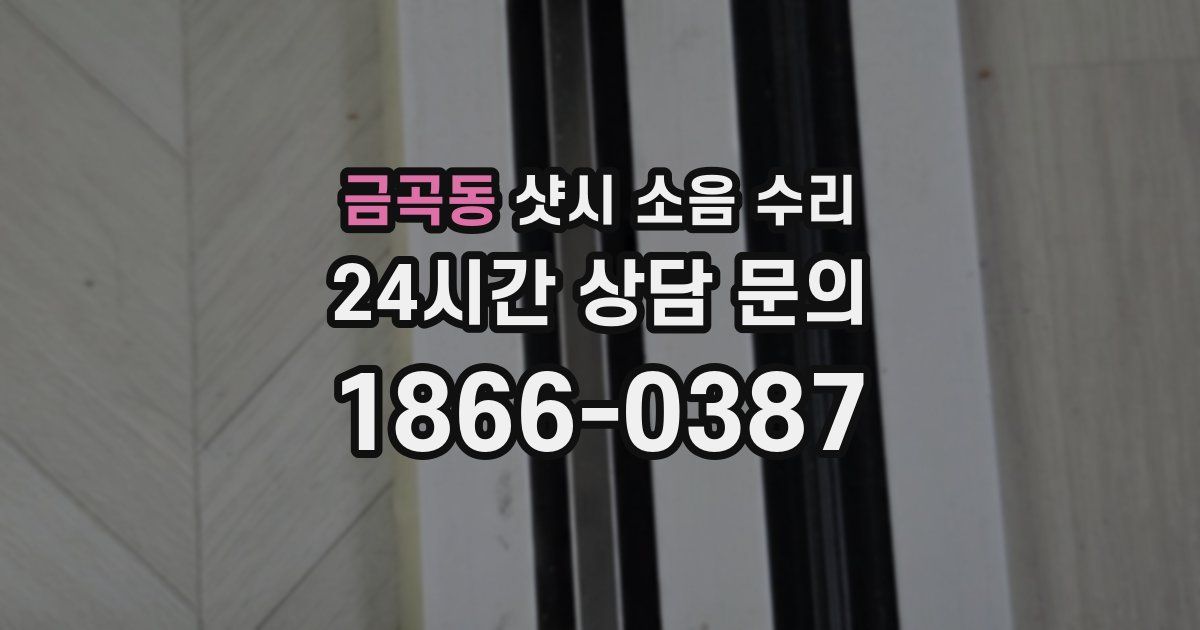 금곡동 샷시 소음 수리