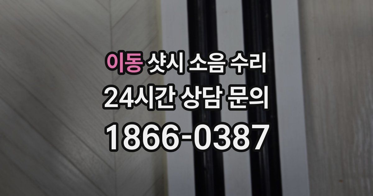 이동 샷시 소음 수리