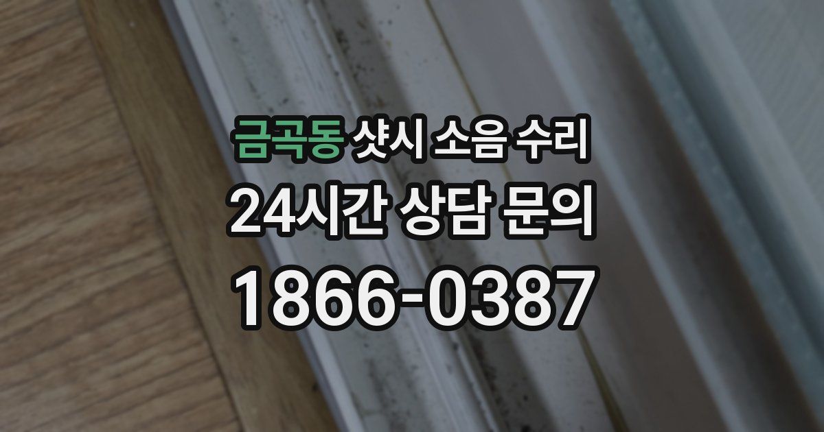금곡동 샷시 소음 수리