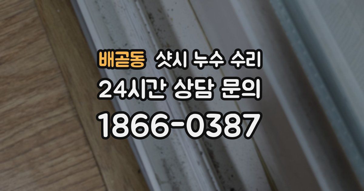 배곧동 샷시 누수 수리