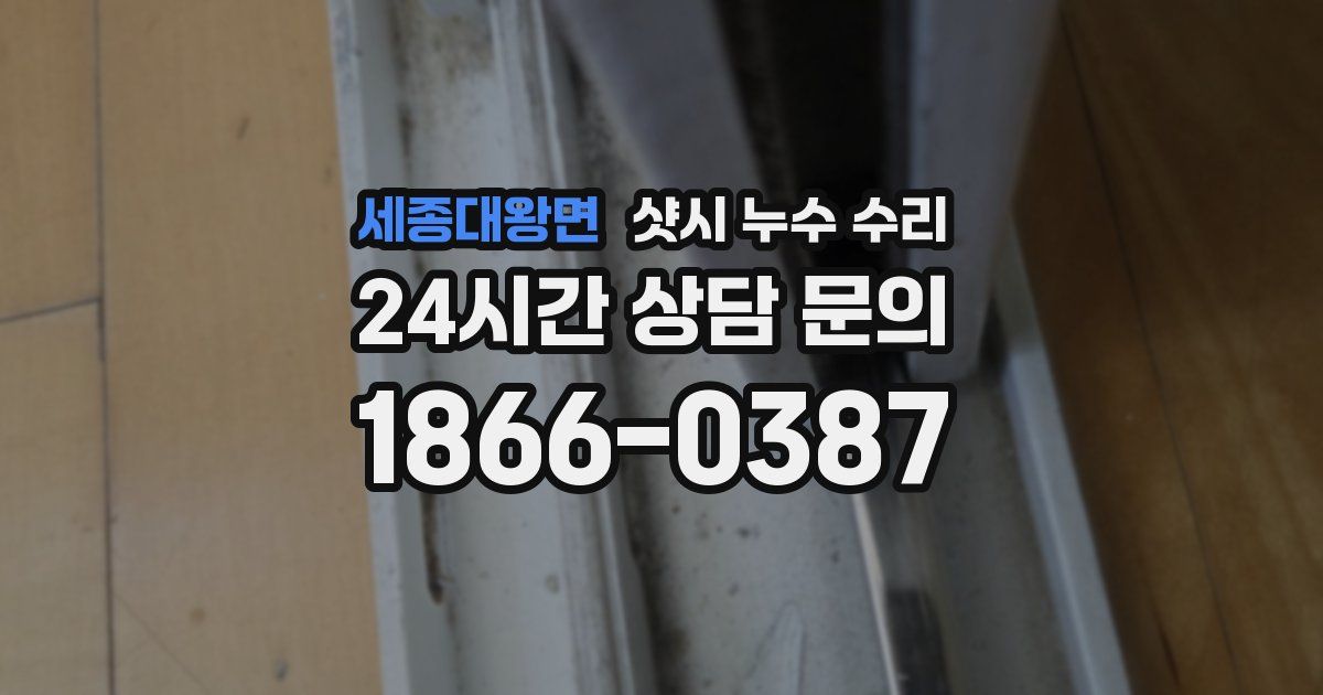 세종대왕면 샷시 누수 수리