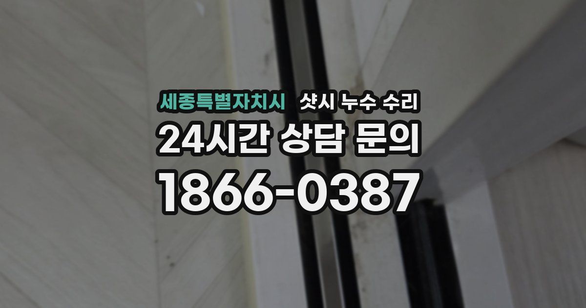 세종특별자치시 샷시 누수 수리