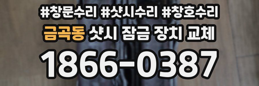 금곡동 샷시 잠금 장치 교체