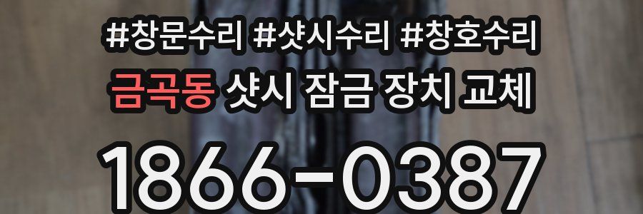 금곡동 샷시 잠금 장치 교체