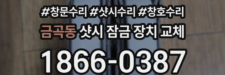 금곡동 샷시 잠금 장치 교체