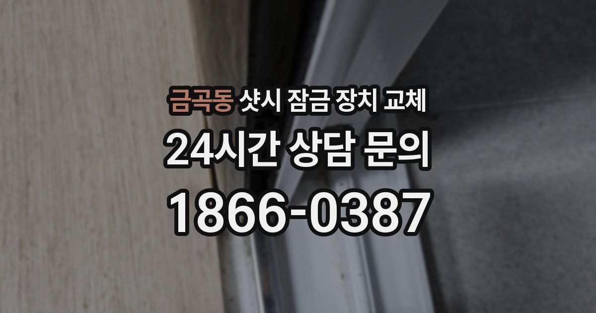 금곡동 샷시 잠금 장치 교체