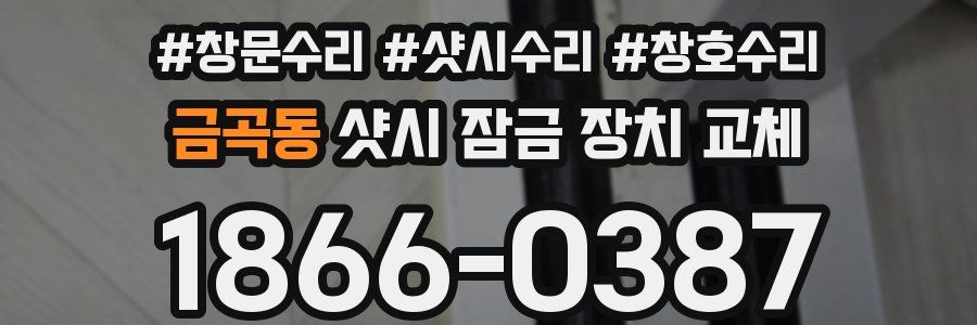 금곡동 샷시 잠금 장치 교체