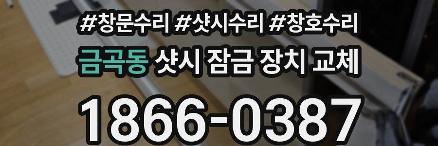 금곡동 샷시 잠금 장치 교체