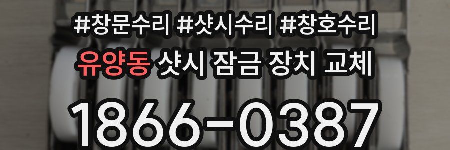 유양동 샷시 잠금 장치 교체