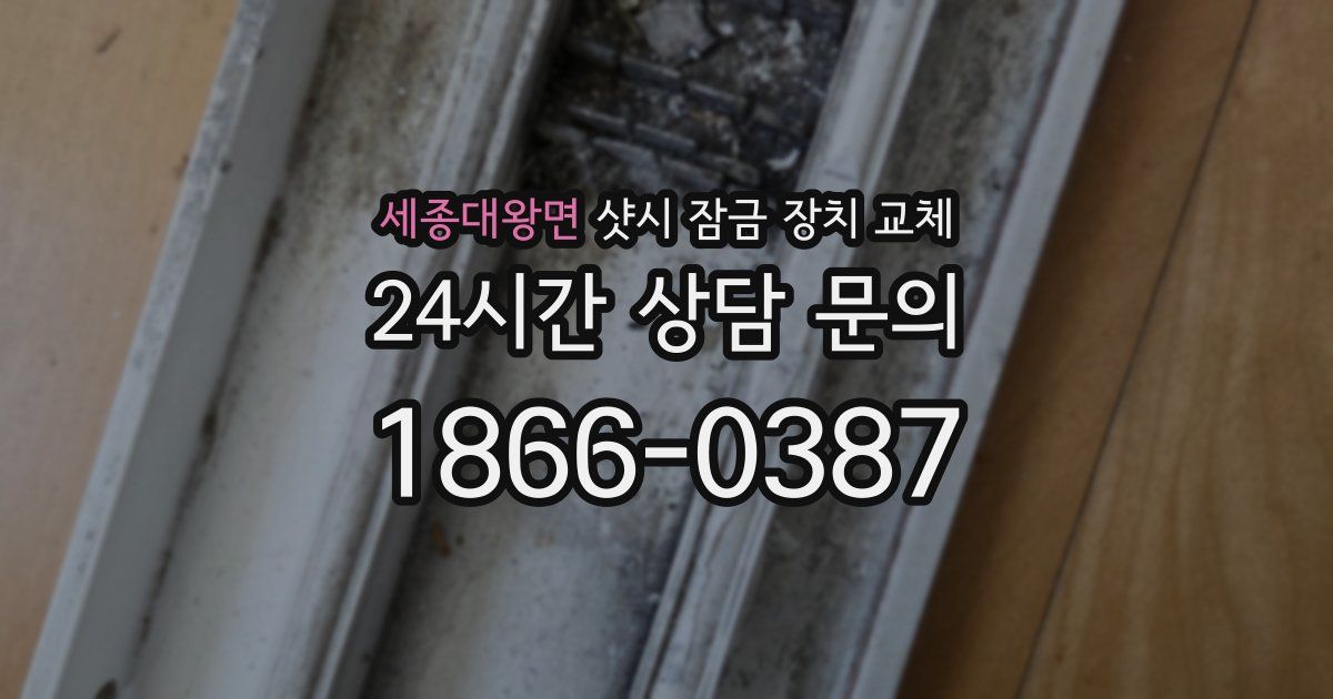 세종대왕면 샷시 잠금 장치 교체
