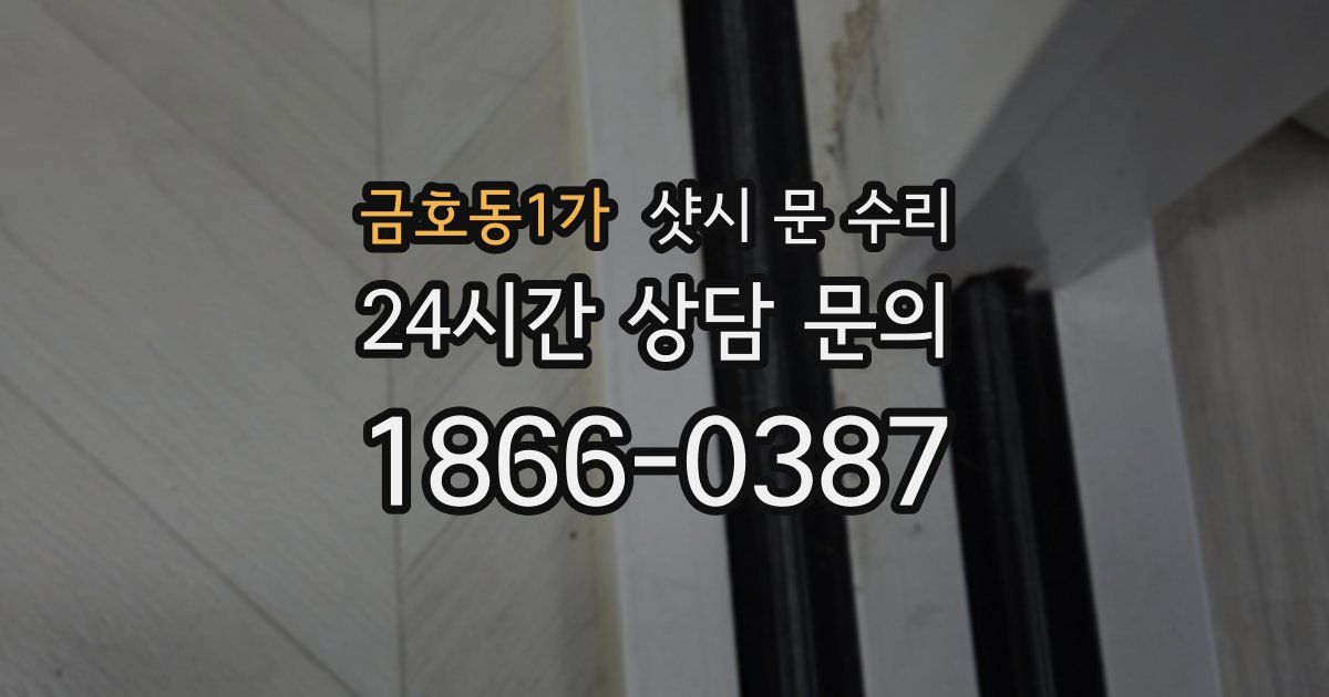 금호동1가 샷시 문 수리