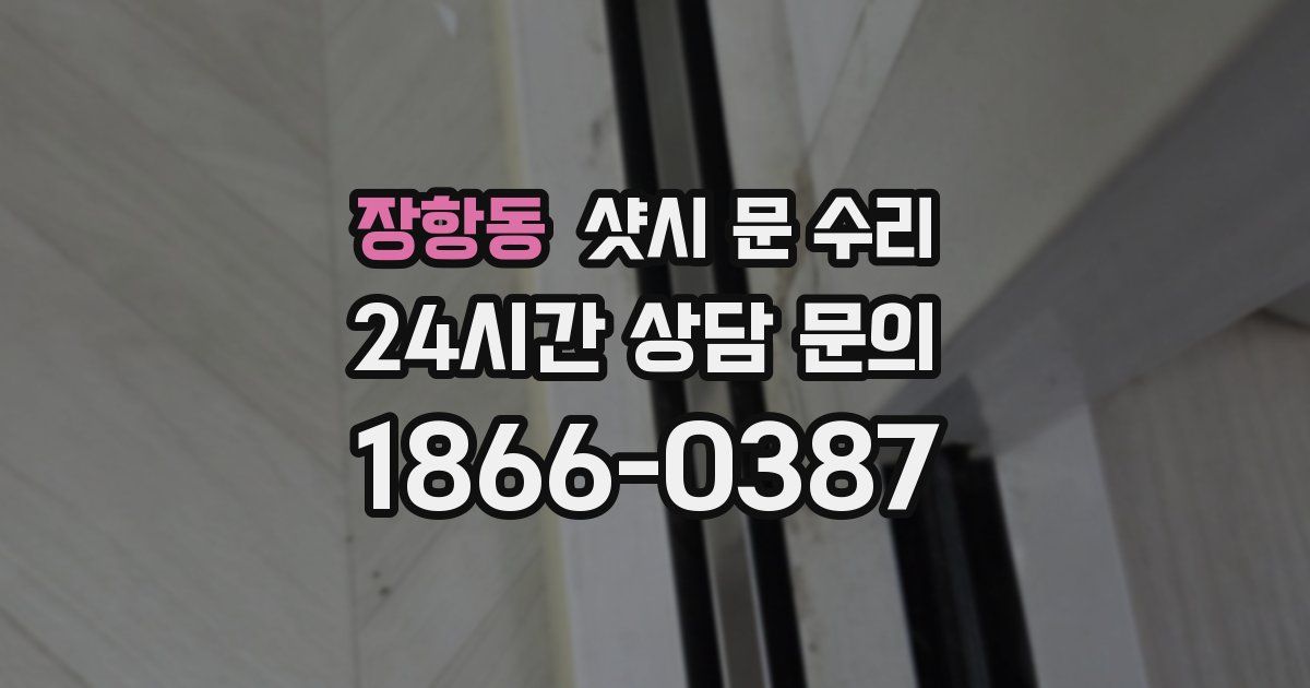 장항동 샷시 문 수리