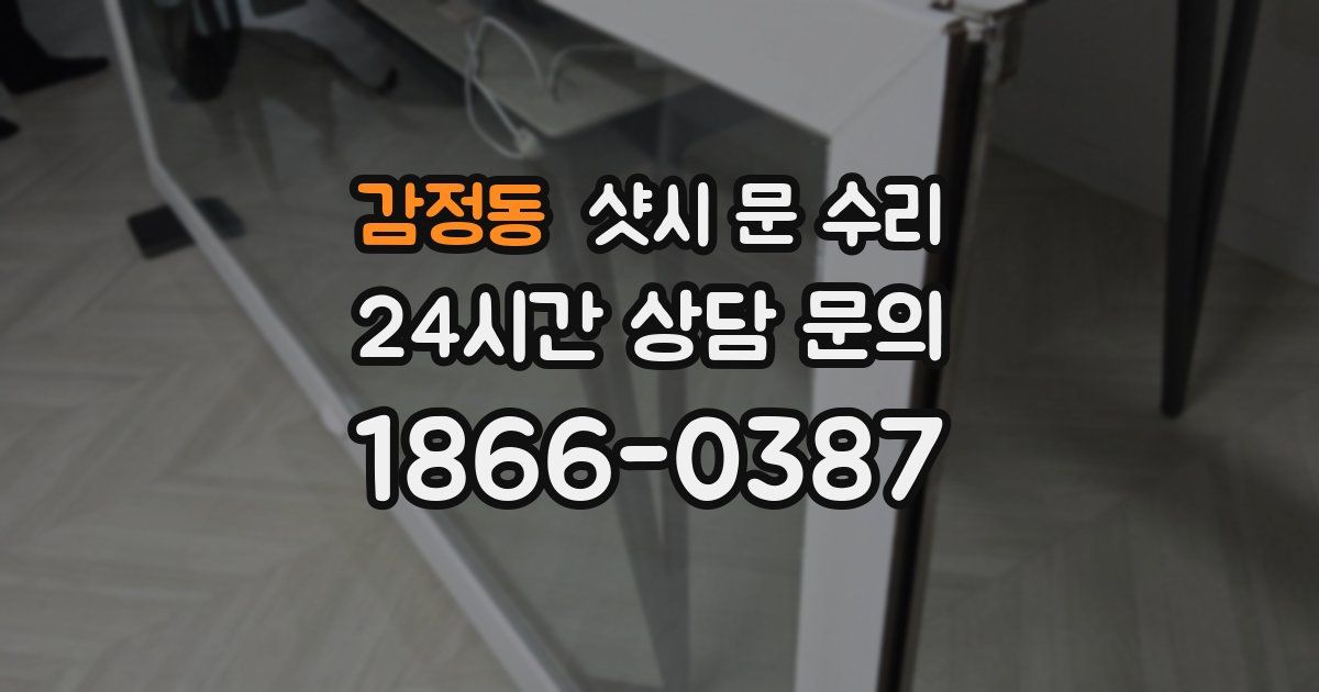 감정동 샷시 문 수리