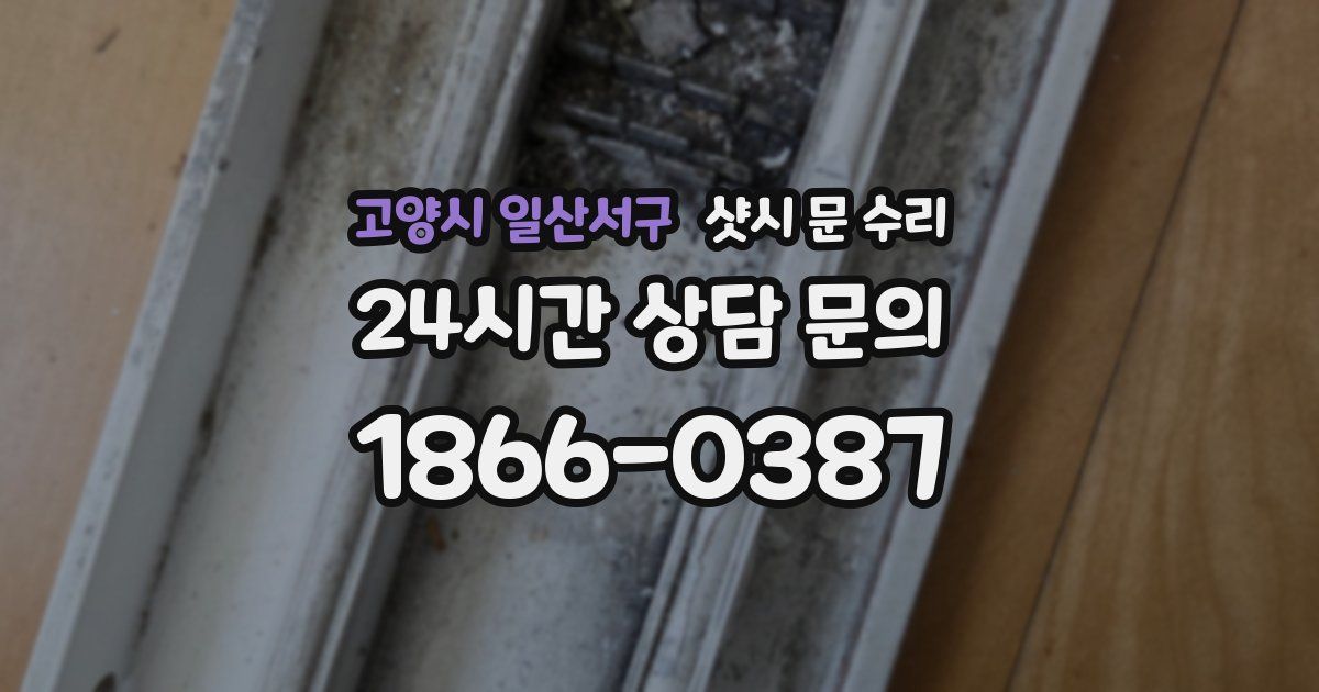 고양시 일산서구 샷시 문 수리