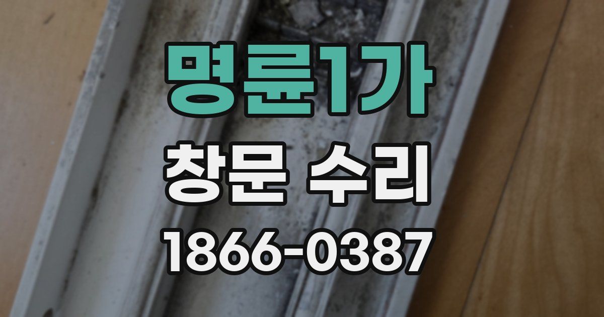 명륜1가 창문 수리