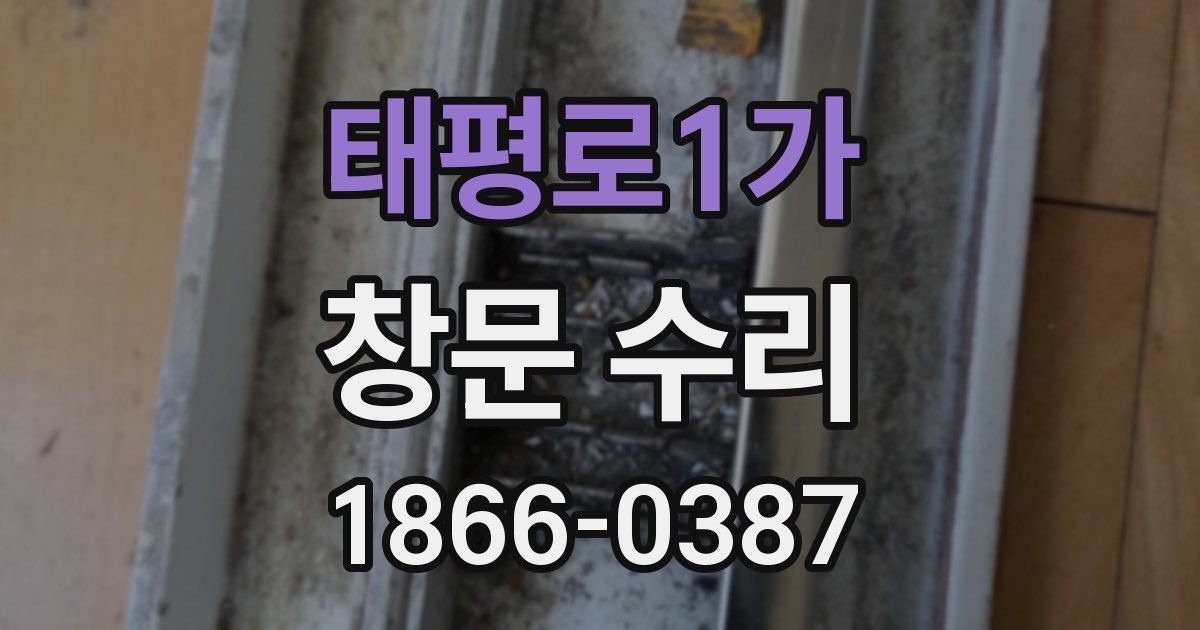 태평로1가 창문 수리