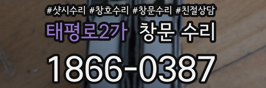태평로2가 창문 수리