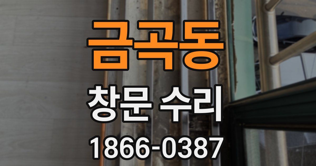 금곡동 창문 수리