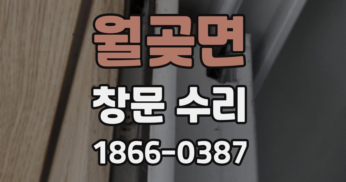 월곶면 창문 수리