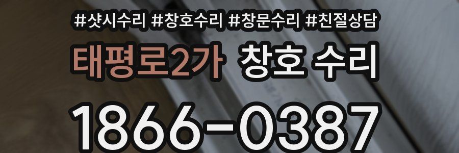 태평로2가 창호 수리