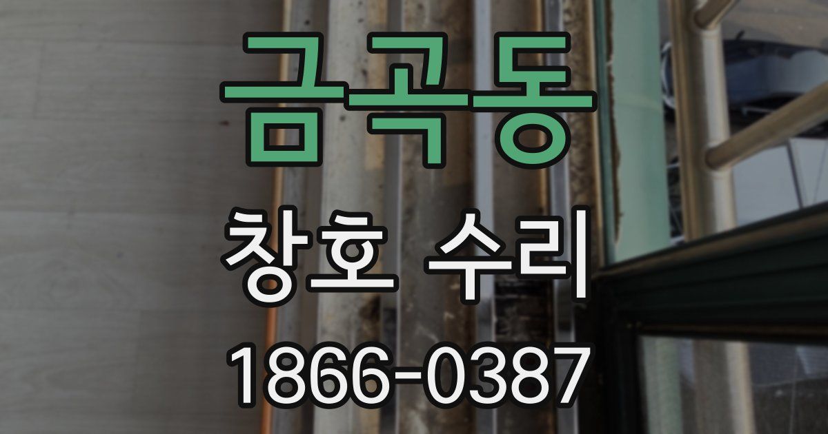 금곡동 창호 수리
