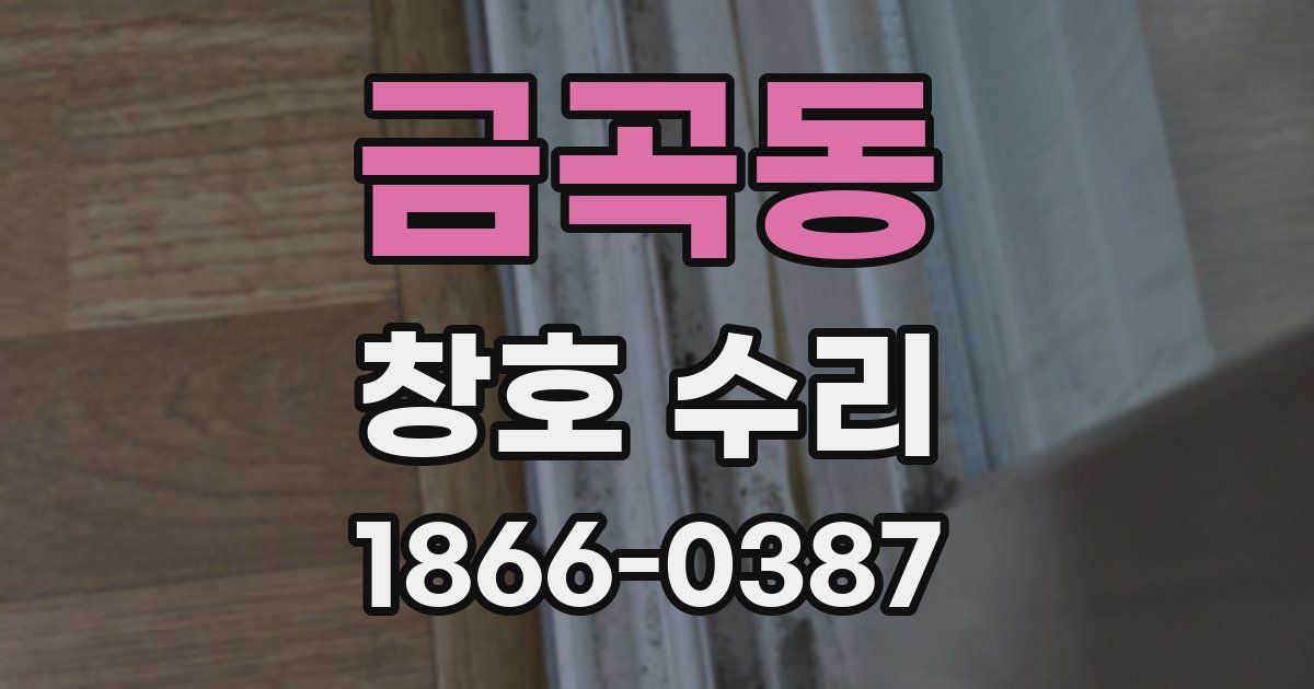 금곡동 창호 수리