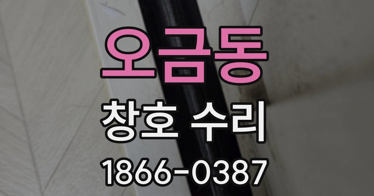 오금동 창호 수리