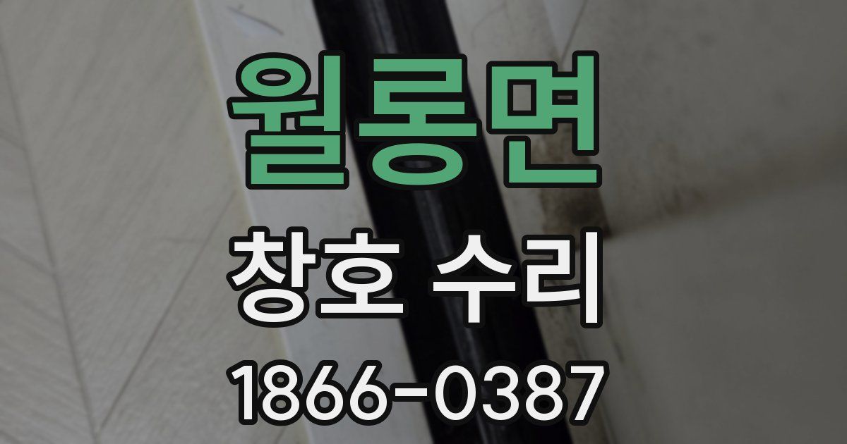 월롱면 창호 수리
