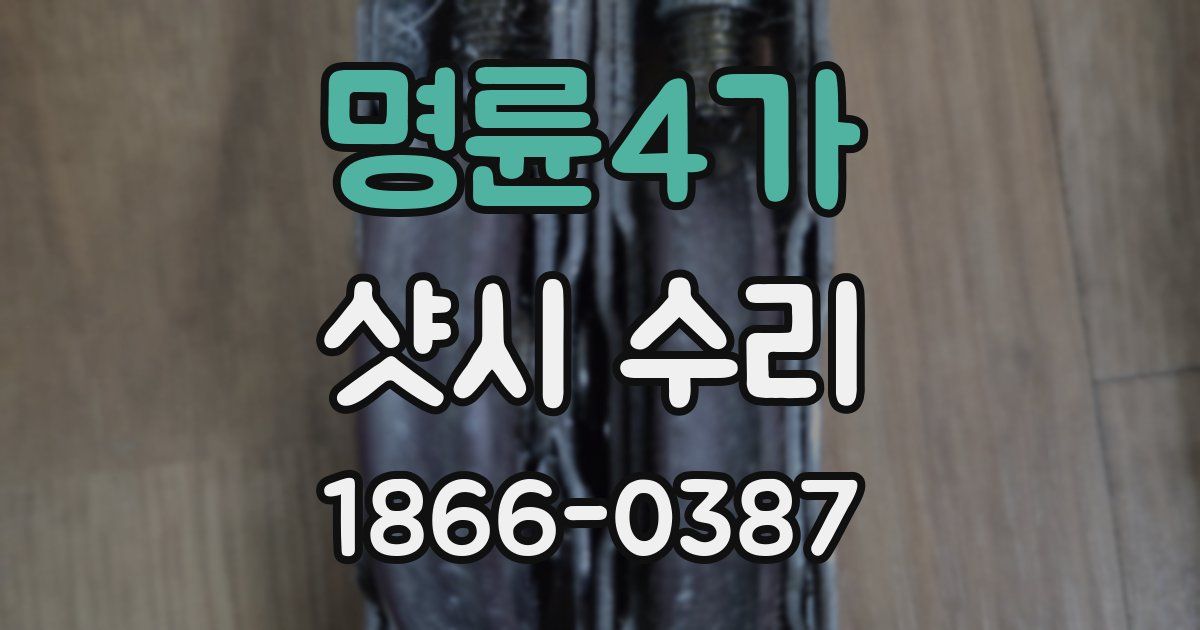 명륜4가 샷시 수리