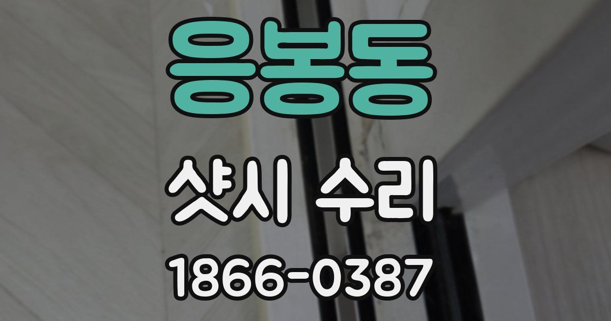 응봉동 샷시 수리