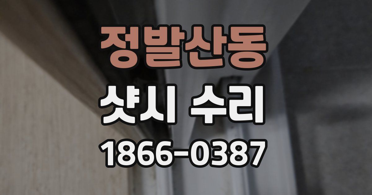 정발산동 샷시 수리