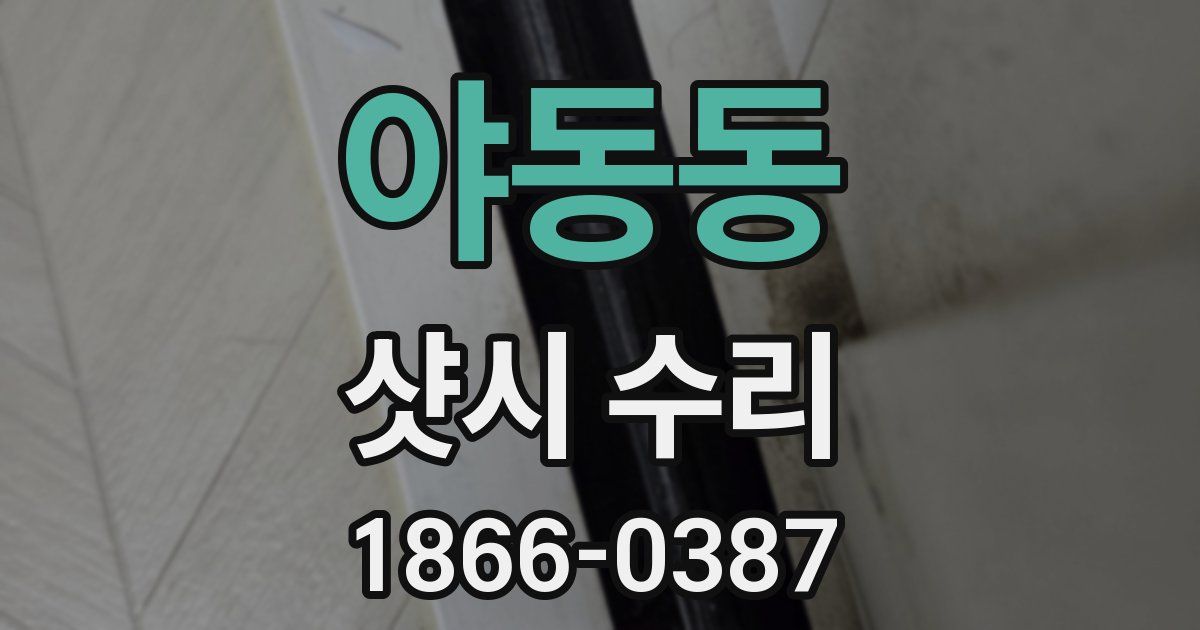 야동동 샷시 수리