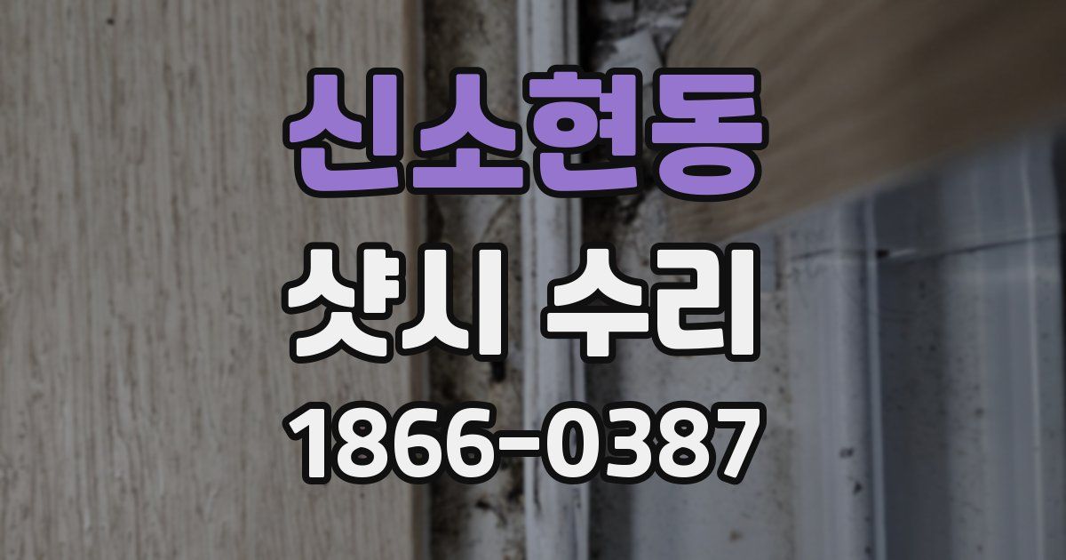 신소현동 샷시 수리