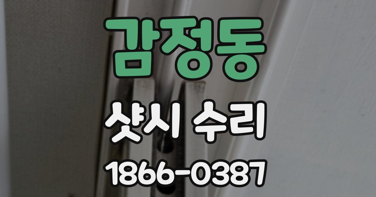 감정동 샷시 수리