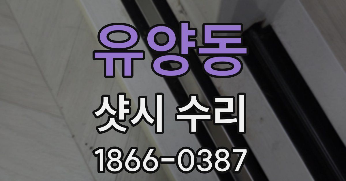 유양동 샷시 수리