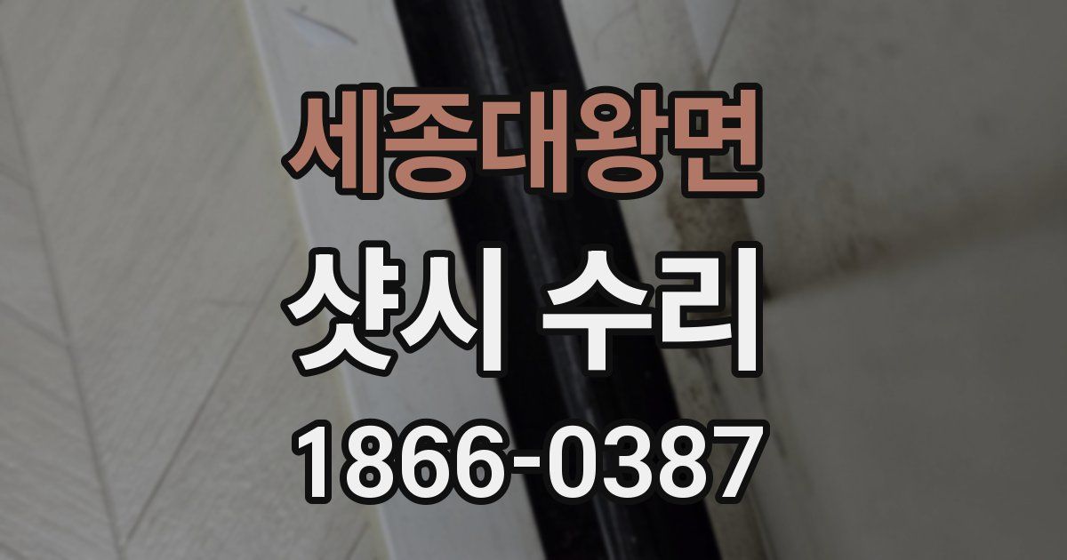 세종대왕면 샷시 수리