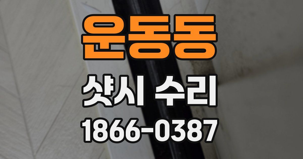 운동동 샷시 수리