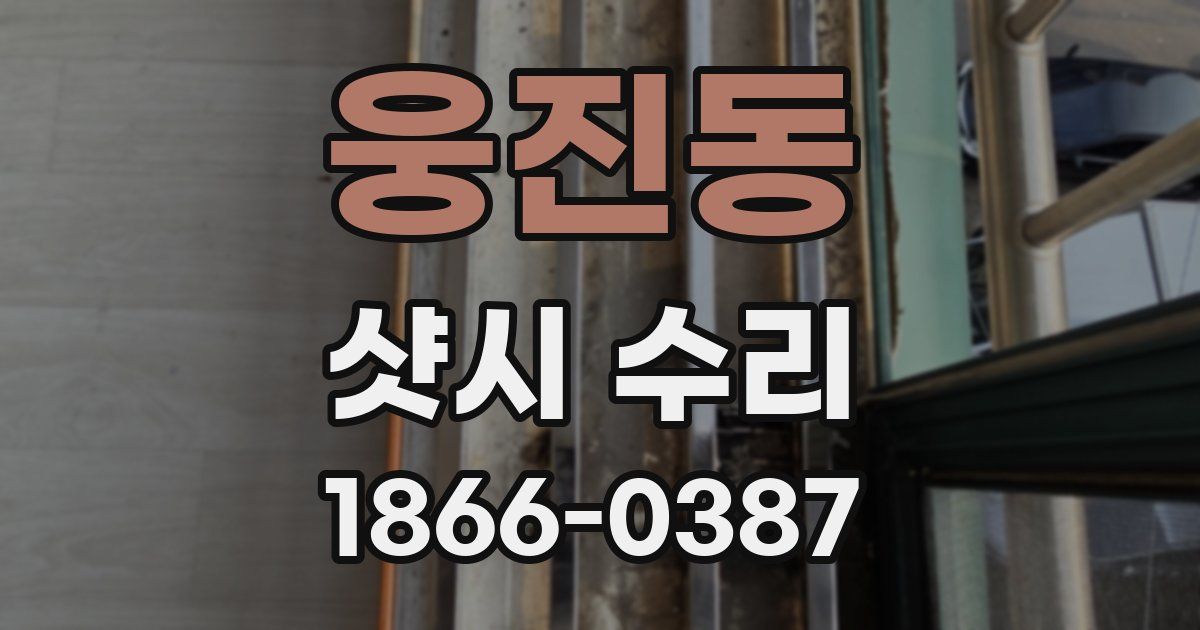 웅진동 샷시 수리
