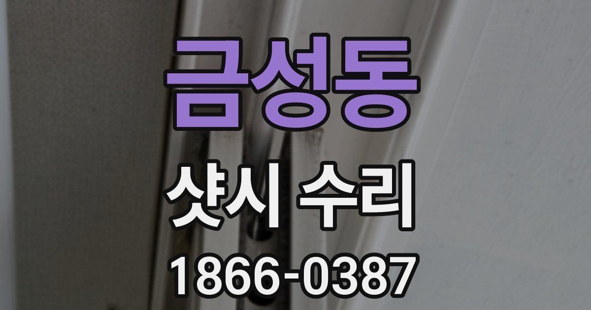 금성동 샷시 수리