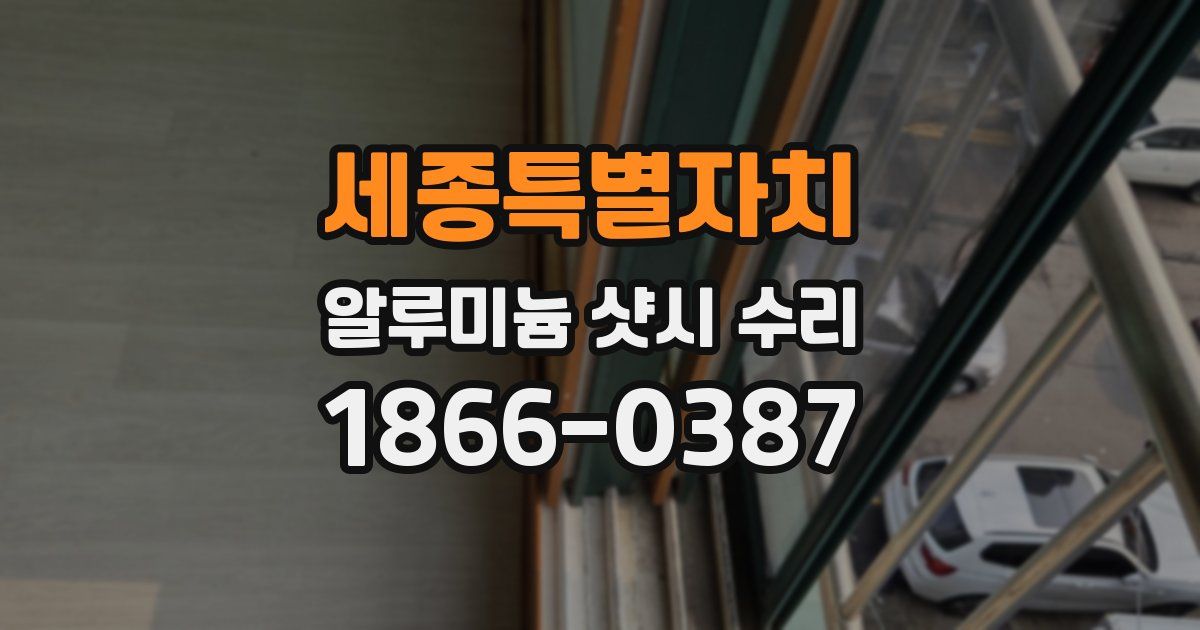 세종특별자치 알루미늄 샷시 수리