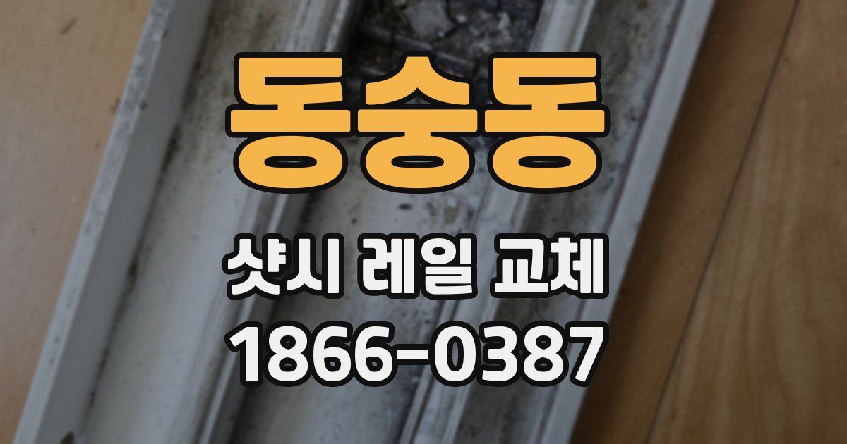 동숭동 샷시 레일 교체