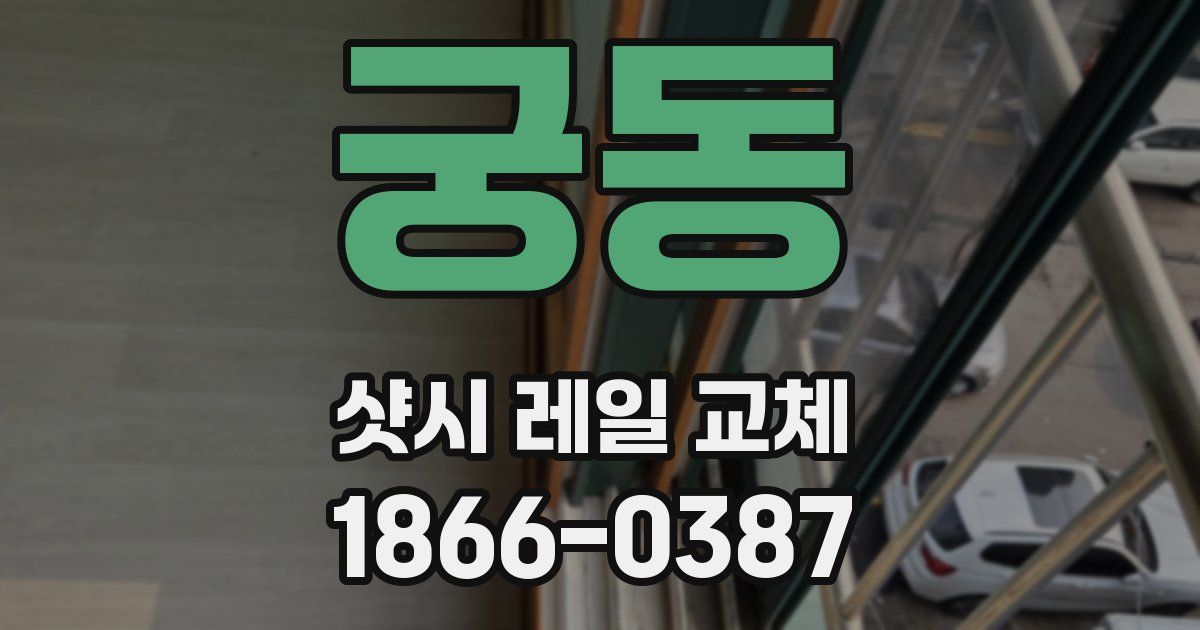 궁동 샷시 레일 교체