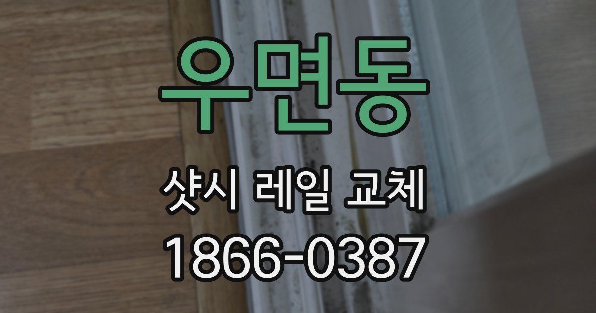 우면동 샷시 레일 교체