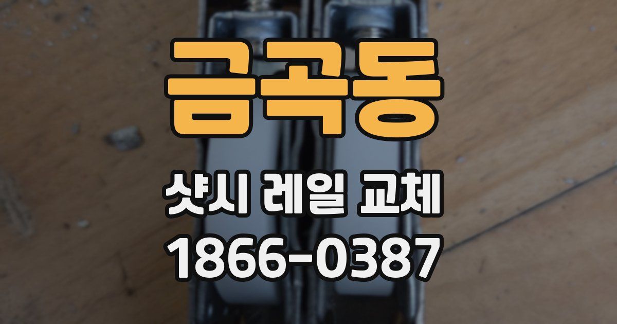 금곡동 샷시 레일 교체