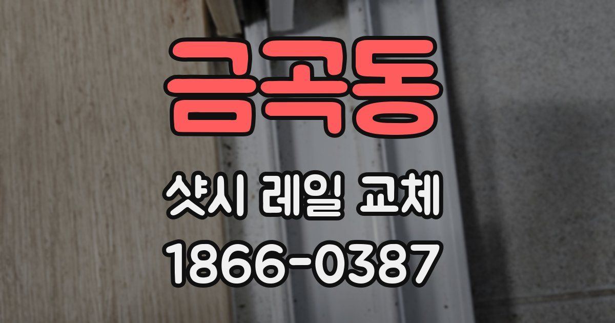 금곡동 샷시 레일 교체