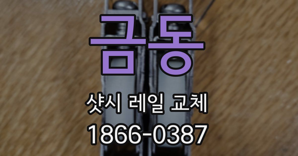 금동 샷시 레일 교체