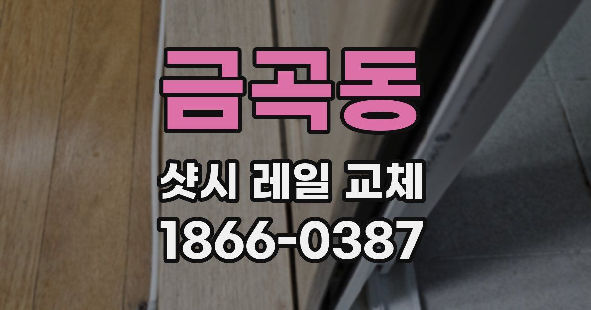 금곡동 샷시 레일 교체