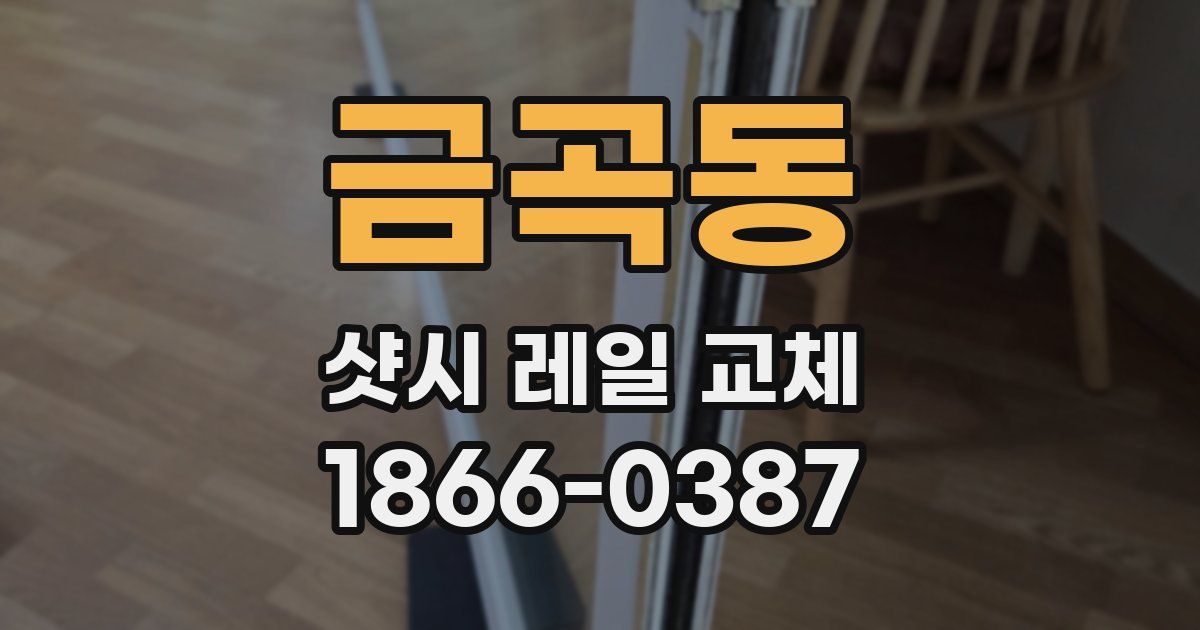 금곡동 샷시 레일 교체