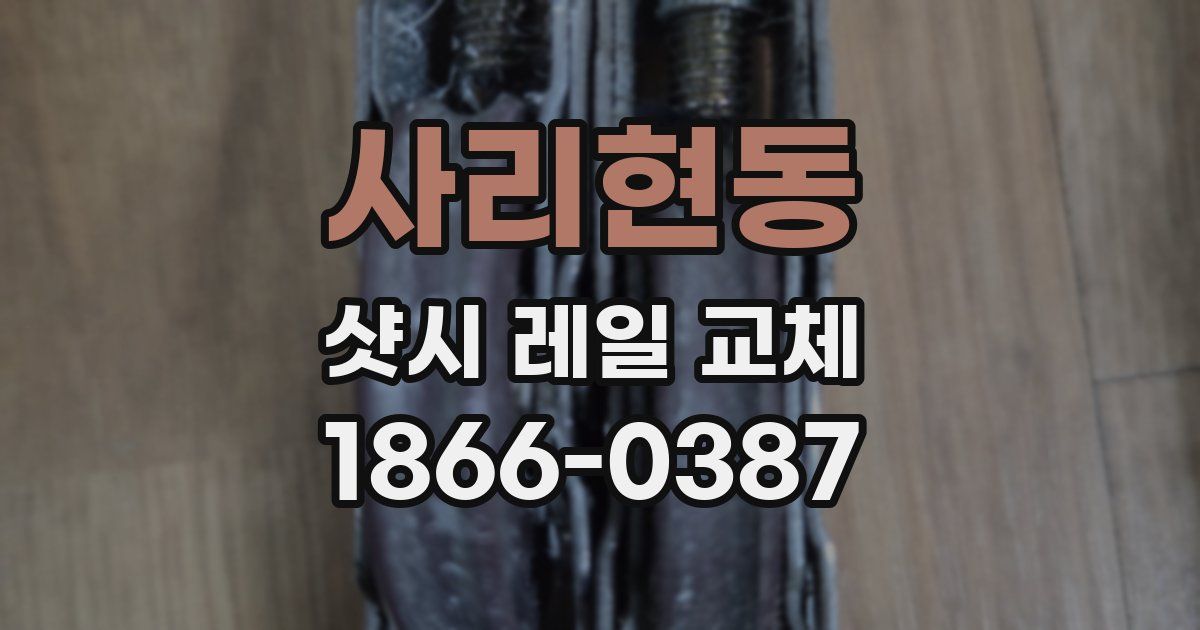 사리현동 샷시 레일 교체