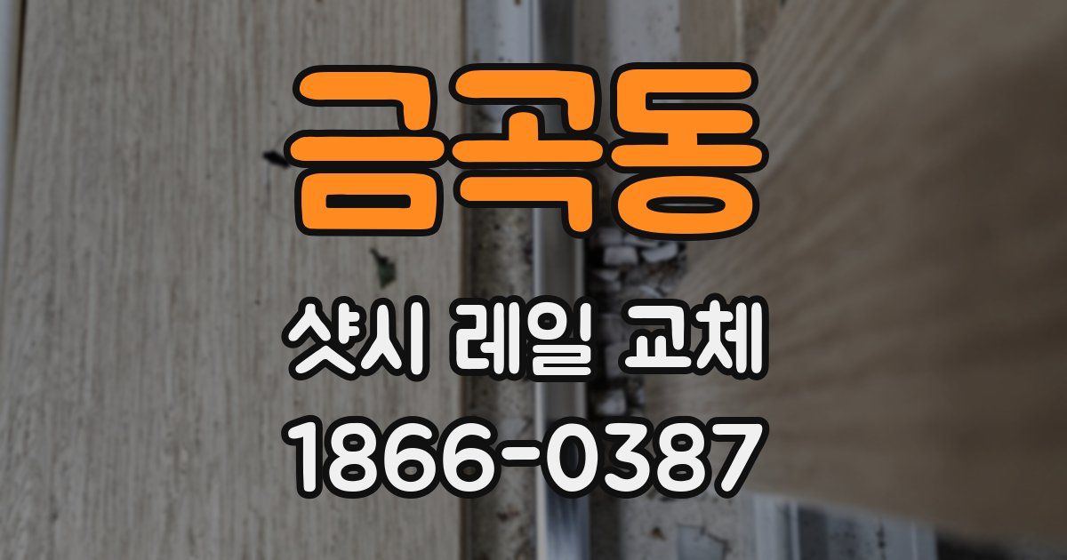 금곡동 샷시 레일 교체